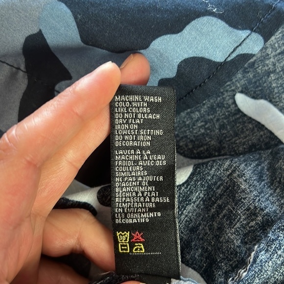 Buffalo David Bitton Camouflage Fitted Short Sleeve Button Down Shirt Size M - Picture 12 of 14